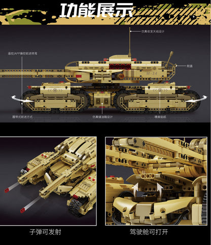 MouldKing  20011 SWAT Mammoth Tank Building Blocks 3296pcs Bricks MOC-59688 From China