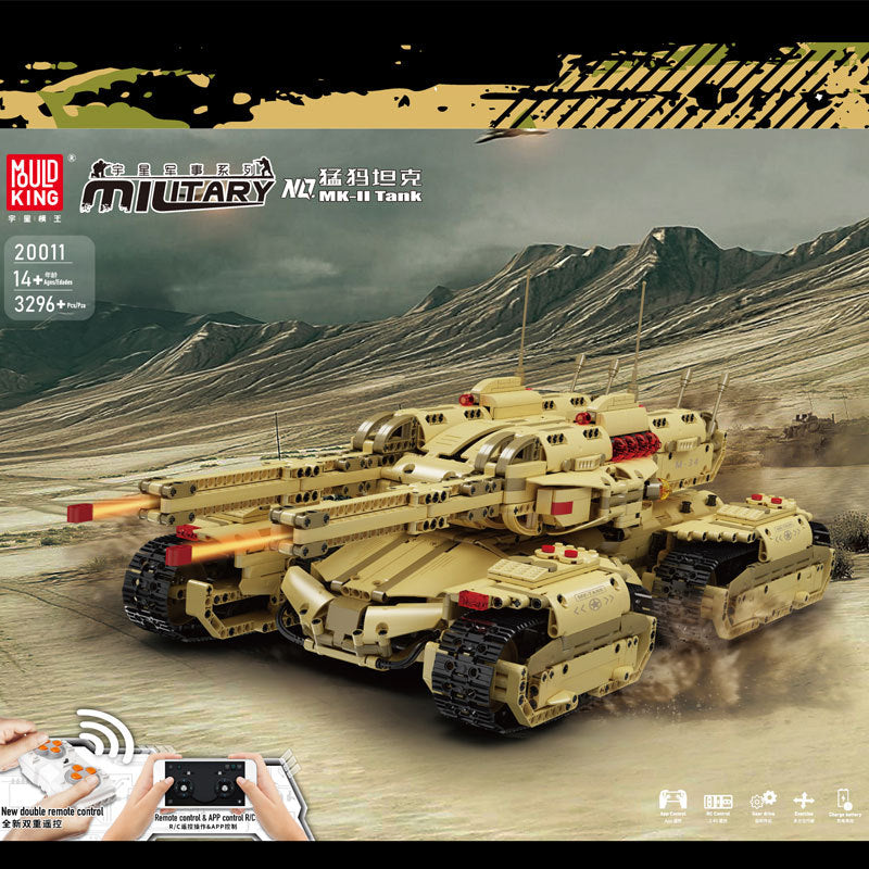 MouldKing  20011 SWAT Mammoth Tank Building Blocks 3296pcs Bricks MOC-59688 From China