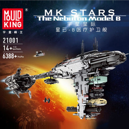 MouldKing 21001 Mortesv's UCS Nebulon-B Medical Frigate Building Blocks 6388pcs Bricks Toy  From China