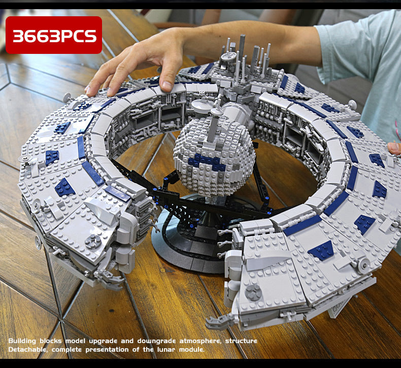MOULDKING 21008 Star Plan Series Lucrehulk Star Control Ship Model Building Blocks 3663pcs Bricks Children's Toys From China