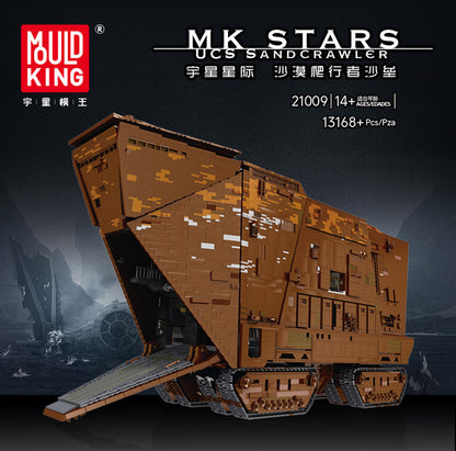 MouldKing 21009 SANDCRAWLER WITH FULL INTERIOR Building Block 13168pcs Bricks Toy  From China MOC-12922