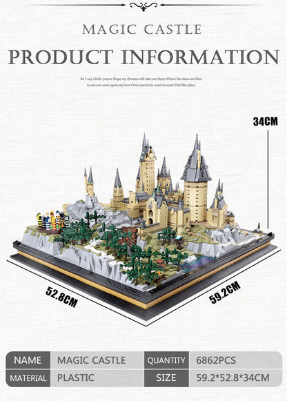 MOULDKING 22004 Potter Movie 6862Pcs Magic School of Witchcraft and Wizardry Sets Kids Toys Gifts M10001 from China
