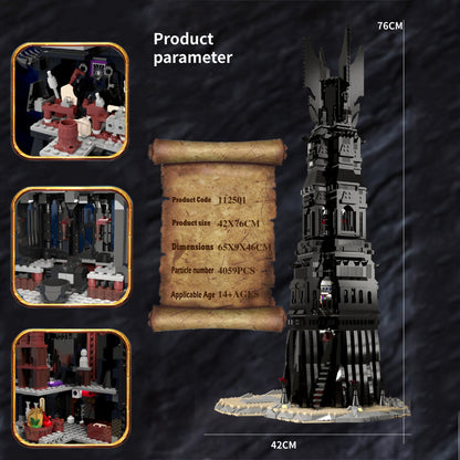 Movie The Tower of Orthanc 112501 Set Building Blocks 4059Pcs Bricks From Europe 3-7 Days Delivery