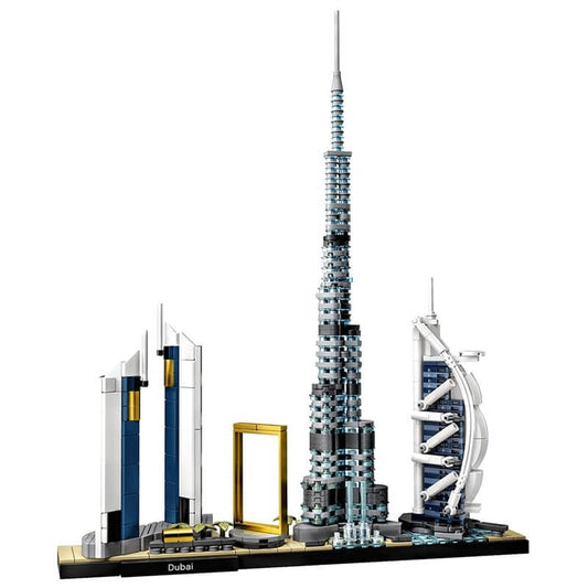 DILE 3131 Dubai Skyline City Building Blocks Compatible with LEGO 21052