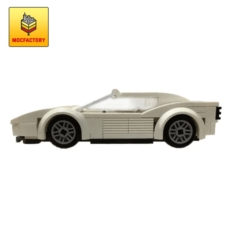 MOC-16979 Miami Vice Testarossa Super Car by jerrybuildsbricks