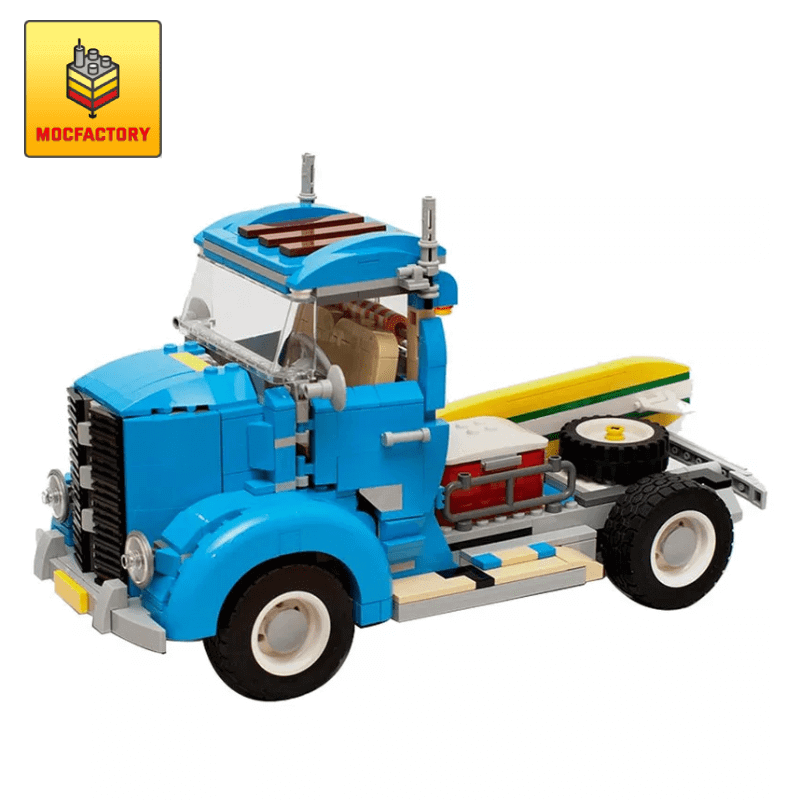 MOC 9001 Vintage Truck Construction Vehicle by timeremembered