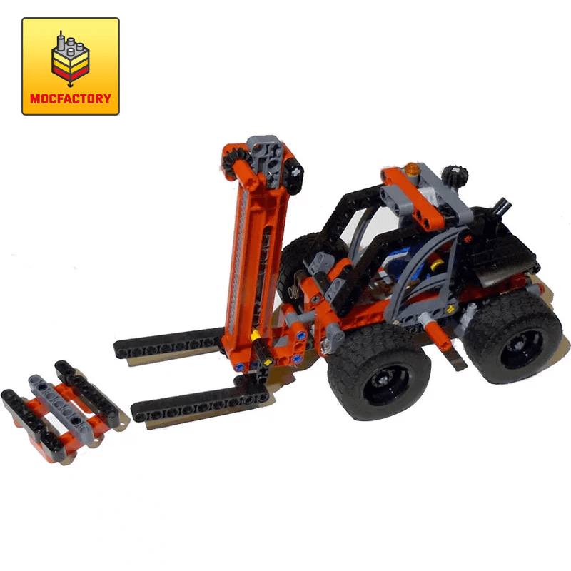 MOC 10983 42061 Forklift Super Construction Vehicle by Nequmodiva