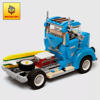 MOC 9001 Vintage Truck Construction Vehicle by timeremembered