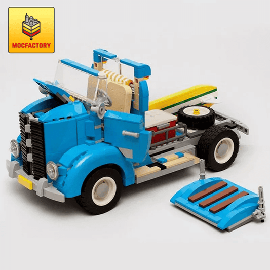 MOC 9001 Vintage Truck Construction Vehicle by timeremembered