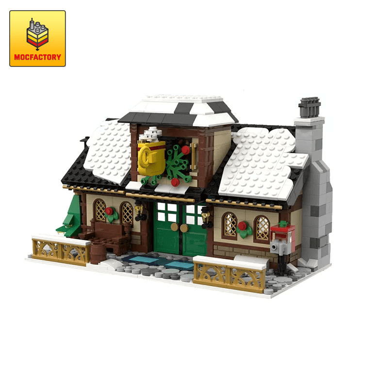 MOC-17649 Winter Village ? Cafe Modular Building by brick_monster