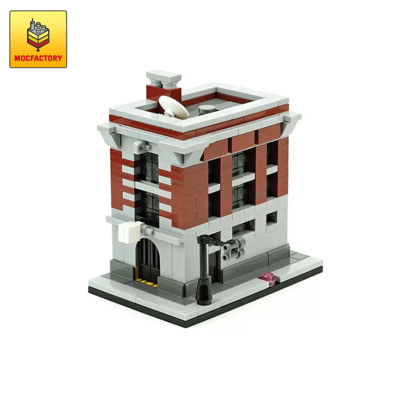 MOC-10967 Firehouse Headquarters (Ghostbusters) Modular Building by De_Marco