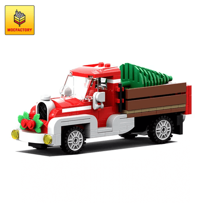 MOC-17099 Winter Village ? Old Truck Red by brick_monster