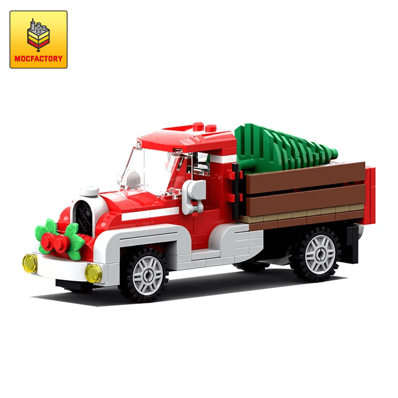 MOC-17099 Winter Village ? Old Truck Red by brick_monster