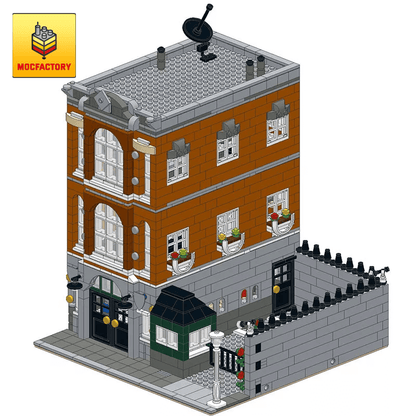 MOC-0201 Consulate-Town Hall Alternative-Modular Building by Brickcitydepot