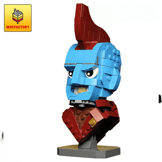 MOC-13161 Custom Yondu Bust Super Hero by buildbetterbricks