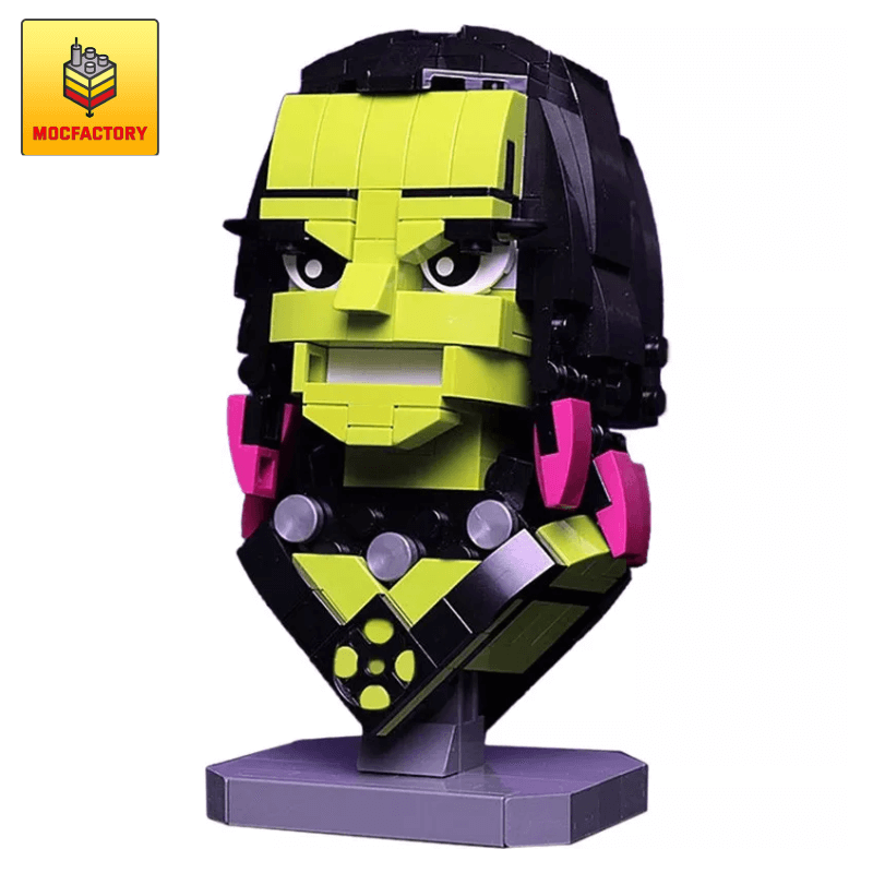 MOC-13462 Custom Gamora Bust Super Hero Marvel by buildbetterbricks