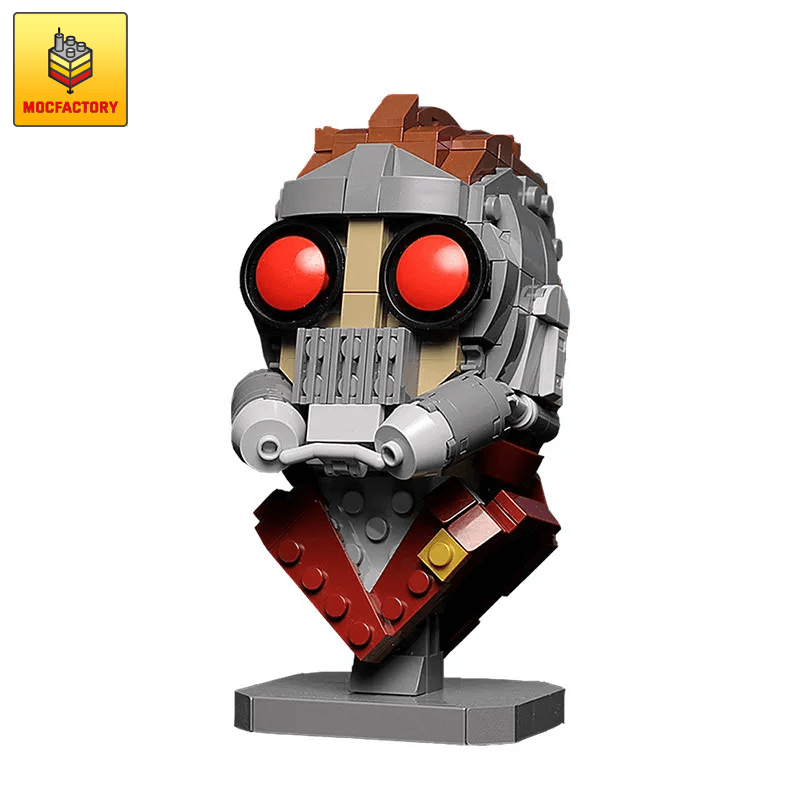 MOC-13461 Custom Star-Lord Bust Super Heroes Marvel by buildbetterbricks