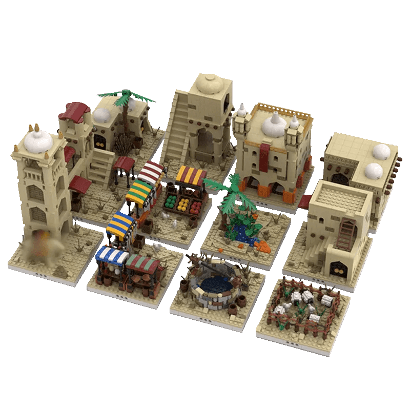 MOC-32630 Desert Village Modular Building by gabizon