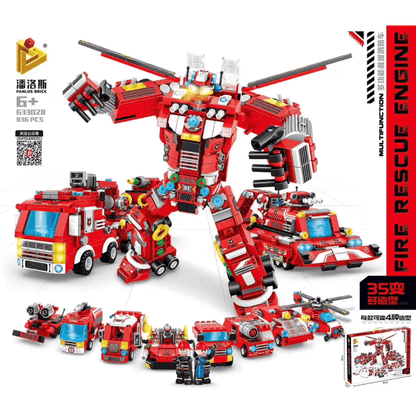 PANLOS 633028 Multifunctional rescue fire truck 35 changes