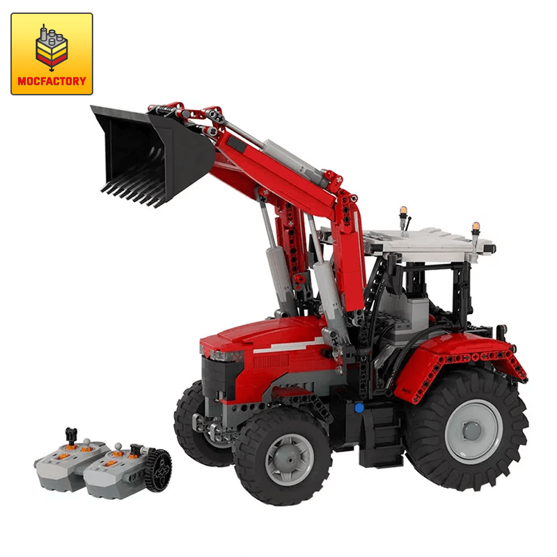 MOC-42331 Massey Ferguson 7700S with Front End Loader Technic by M?kkes