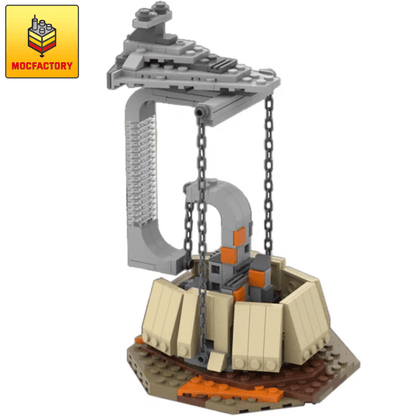 MOC-40356 Tensegrity Sculpture Star Wars Destroyer The Empire Over Jedha City by gabizon