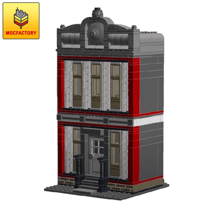 MOC-4916 RedWall Modular House MOC Modular Building by Keep On Bricking