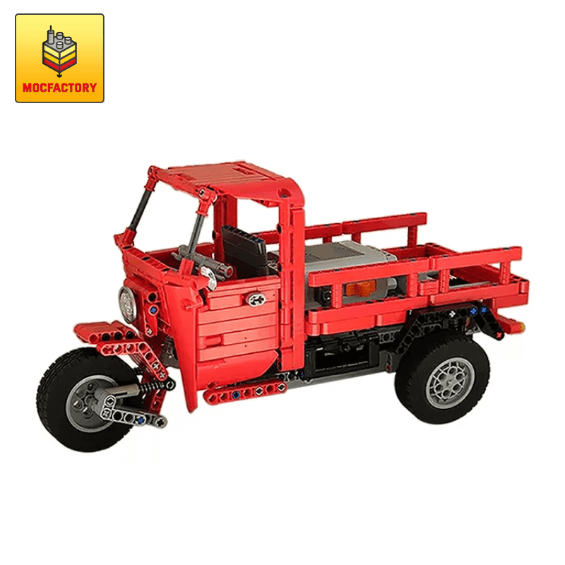 MOC-0073 Red Piaggio APE by Nico71