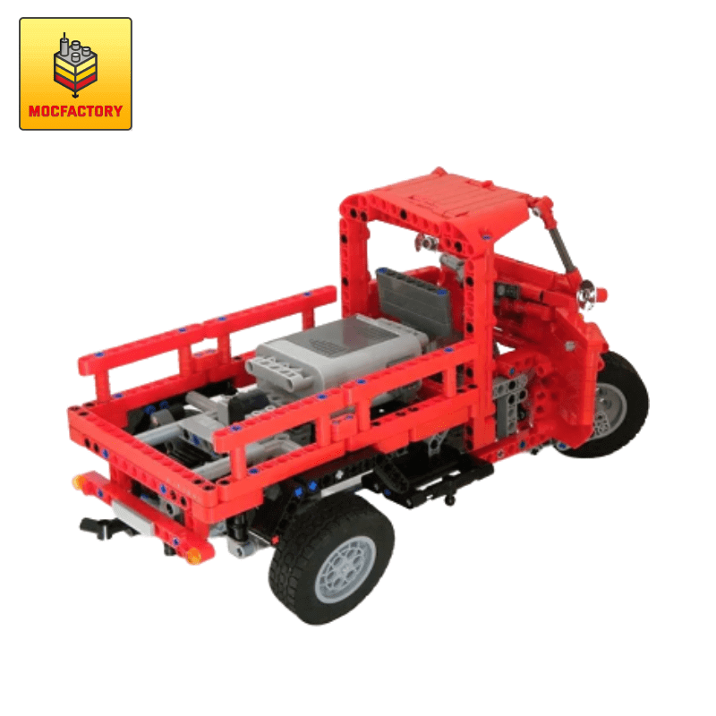 MOC-0073 Red Piaggio APE by Nico71