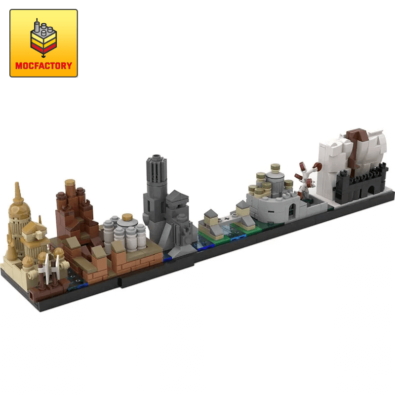 MOC-18016 Game Of Thrones ? Westeros Skyline Architecture by MOMAtteo79