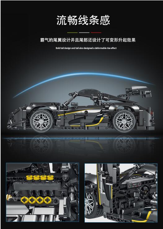 New item 023022-3(1505)pcs Sports Car High-Tech Building Blocks Toys ship from China.