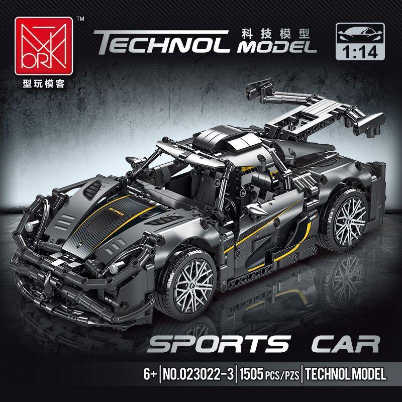 New item 023022-3(1505)pcs Sports Car High-Tech Building Blocks Toys ship from China.