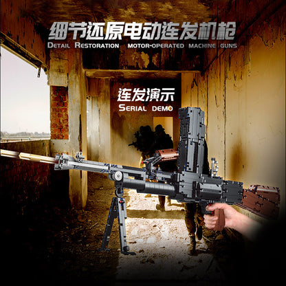 PANGU 15002 Electric Continuous Firing Machine Gun Bren MK Building Block Gun 1785pcs Bricks Ship From China