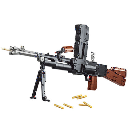 PANGU 15002 Electric Continuous Firing Machine Gun Bren MK Building Block Gun 1785pcs Bricks Ship From China