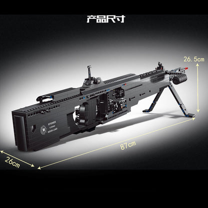 PANGU 15003 Electric Continuous Firing Machine Gun M249 Light Machine Gun Building Blocks 1408pcs Bricks Ship from China