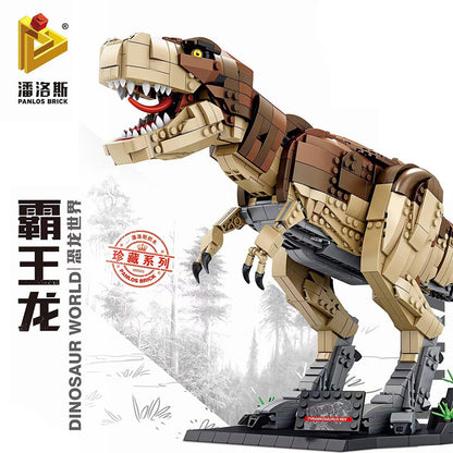 PANLOS 611001 611002 Tyrannosaurus Dinosaur Simulation Model Building Block 1813pcs Bricks Toy from China