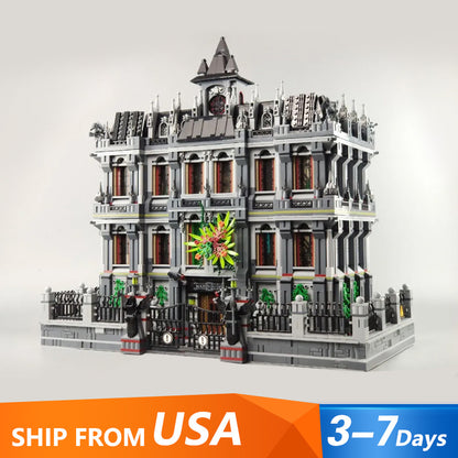 PANLOS 613002 Creator Expert Lunatic Hospital Building Blocks 7527pcs Bricks Toys From USA 3-7 Days Delivery.