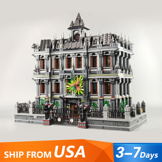 PANLOS 613002 Creator Expert Lunatic Hospital Building Blocks 7527pcs Bricks Toys From USA 3-7 Days Delivery.