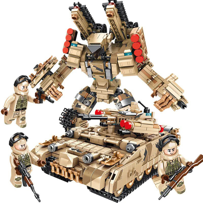 PANLOS 621023 Super Deformation：BMPT RUSSIA Terminator Building Blocks 822pcs Bricks Ship From China.