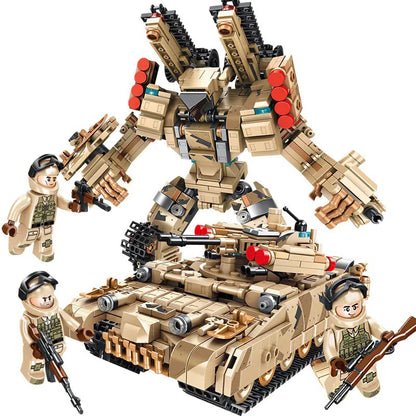 PANLOS 621023 Super Deformation：BMPT RUSSIA Terminator Building Blocks 822pcs Bricks Ship From China.