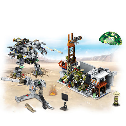 PANLOS 631008 Military Series Justice Action Tiger Hunting Heavy Tank Children's Puzzle Assembled Building Block Toys Ship From China