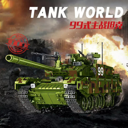 PANLOS 632002 Military Series 99 Type Main Battle Tank Children Assembled Puzzle Building Block 1339pcs Bricks Toys From China
