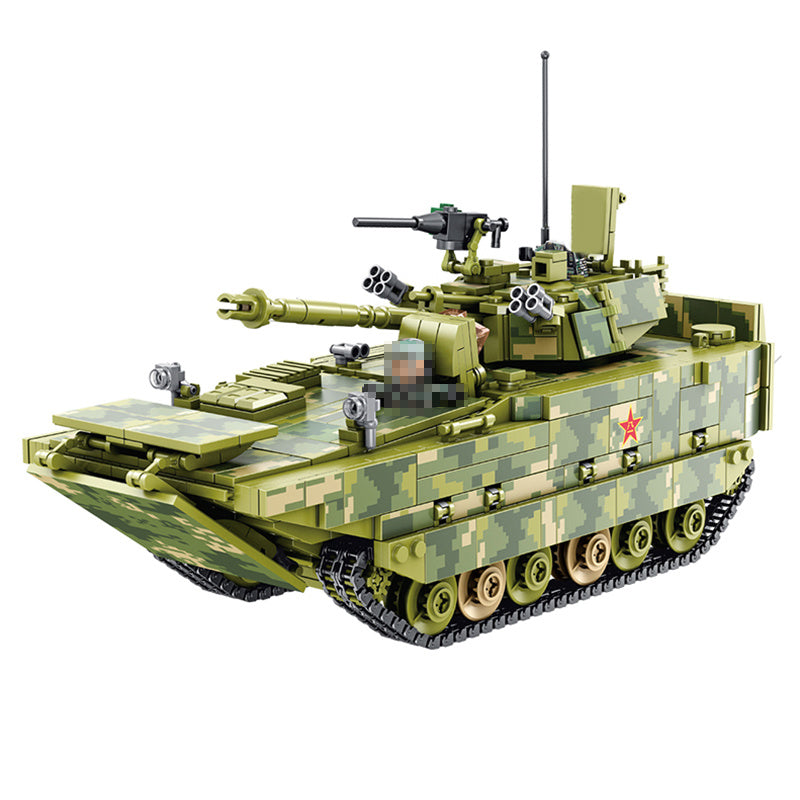 PANLOS 632007 Military Series 05 Type Amphibious Infantry Fighting Vehicle SWAT Assembled Building Block 1285pcs Bricks Toys From China