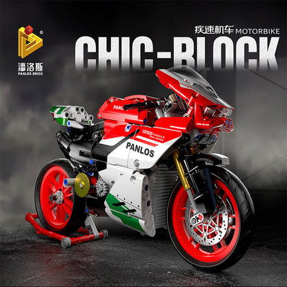 PANLOSBRICK 672001 'Ducati' Motorcycle Building Blocks 803pcs Bricks Toys For Gift Ship From China