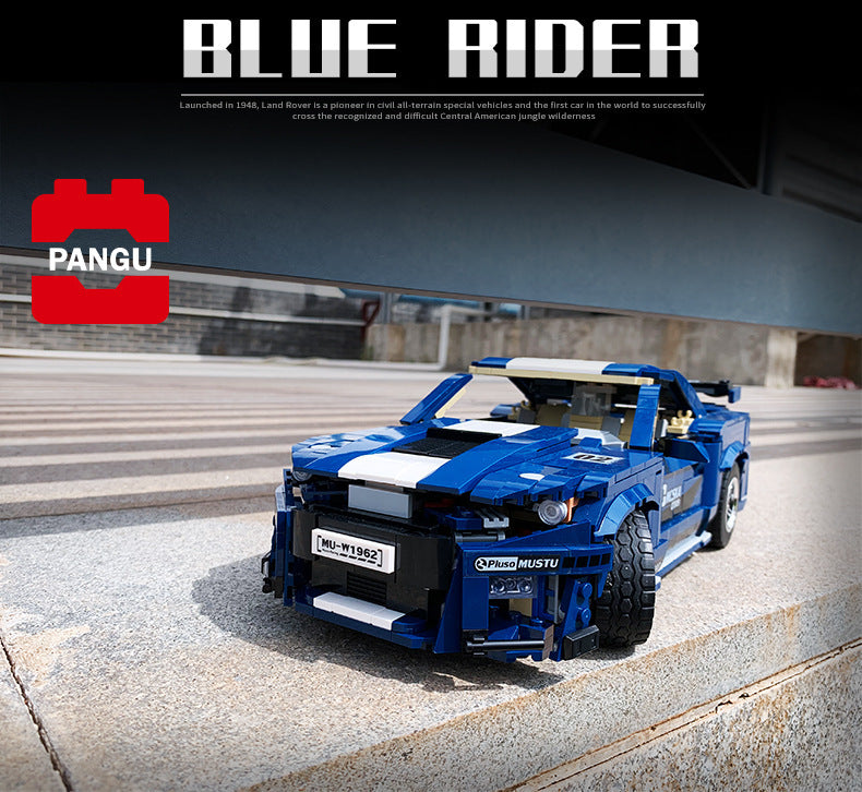 PG-14001 1392Pcs Technic 1:10 Rally Ford Mustang GT500 Car Building Blocks Sets Bricks Model Classics Children Toys Gifts Ship From China