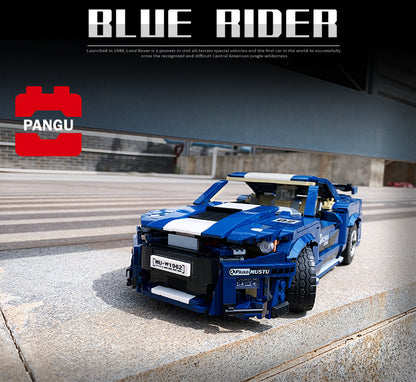 PG-14001 1392Pcs Technic 1:10 Rally Ford Mustang GT500 Car Building Blocks Sets Bricks Model Classics Children Toys Gifts Ship From China