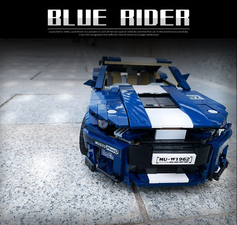 PG-14001 1392Pcs Technic 1:10 Rally Ford Mustang GT500 Car Building Blocks Sets Bricks Model Classics Children Toys Gifts Ship From China