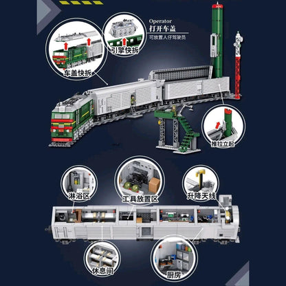 Panlos 628006 MOC Military WW2 Missile Train SS-24 Scalpel Model 4405PCS Building Blocks Ship From Europe 3-7 Days Delivery