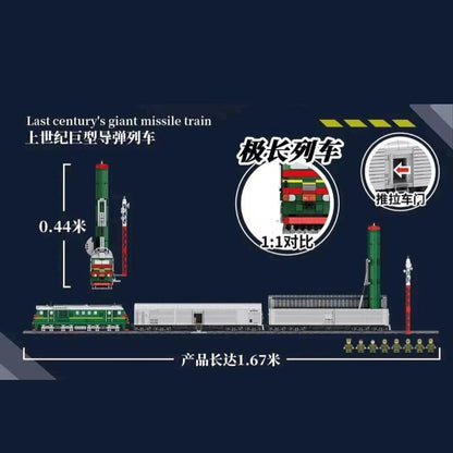 Panlos 628006 MOC Military WW2 Missile Train SS-24 Scalpel Model 4405PCS Building Blocks Ship From Europe 3-7 Days Delivery