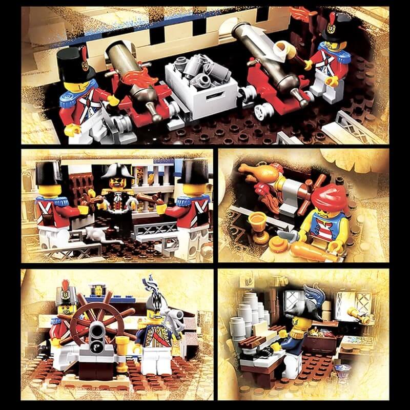 SY 1201 KING 83038 Pirates of the Caribbean Imperial Flagship Compatible LEGO 10210