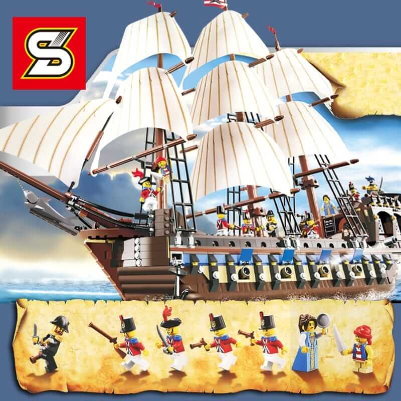 SY 1201 KING 83038 Pirates of the Caribbean Imperial Flagship Compatible LEGO 10210
